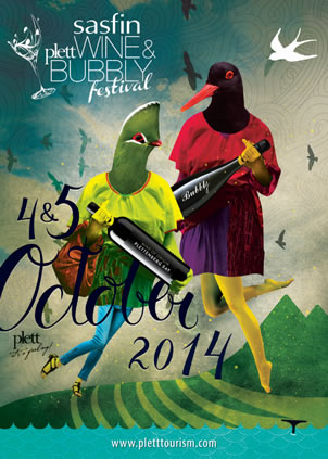 Plett Wine & Bubbly Festival - Poster by Caitlin Truman Baker